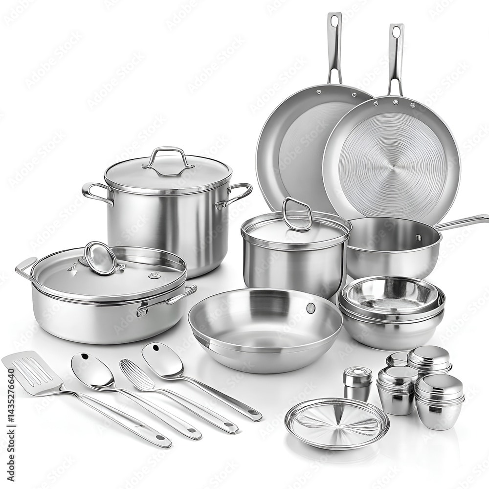 cooking pots and pans