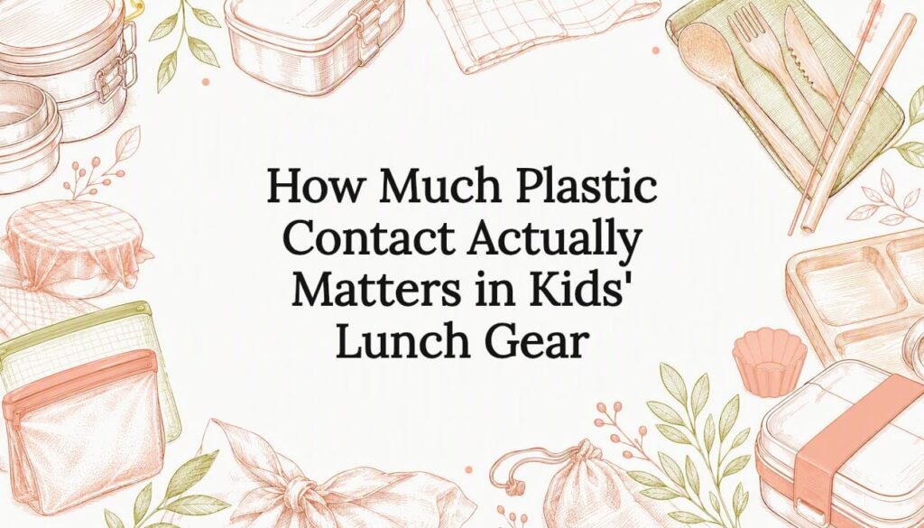 How much plastic actually matters in kids' lunch gear