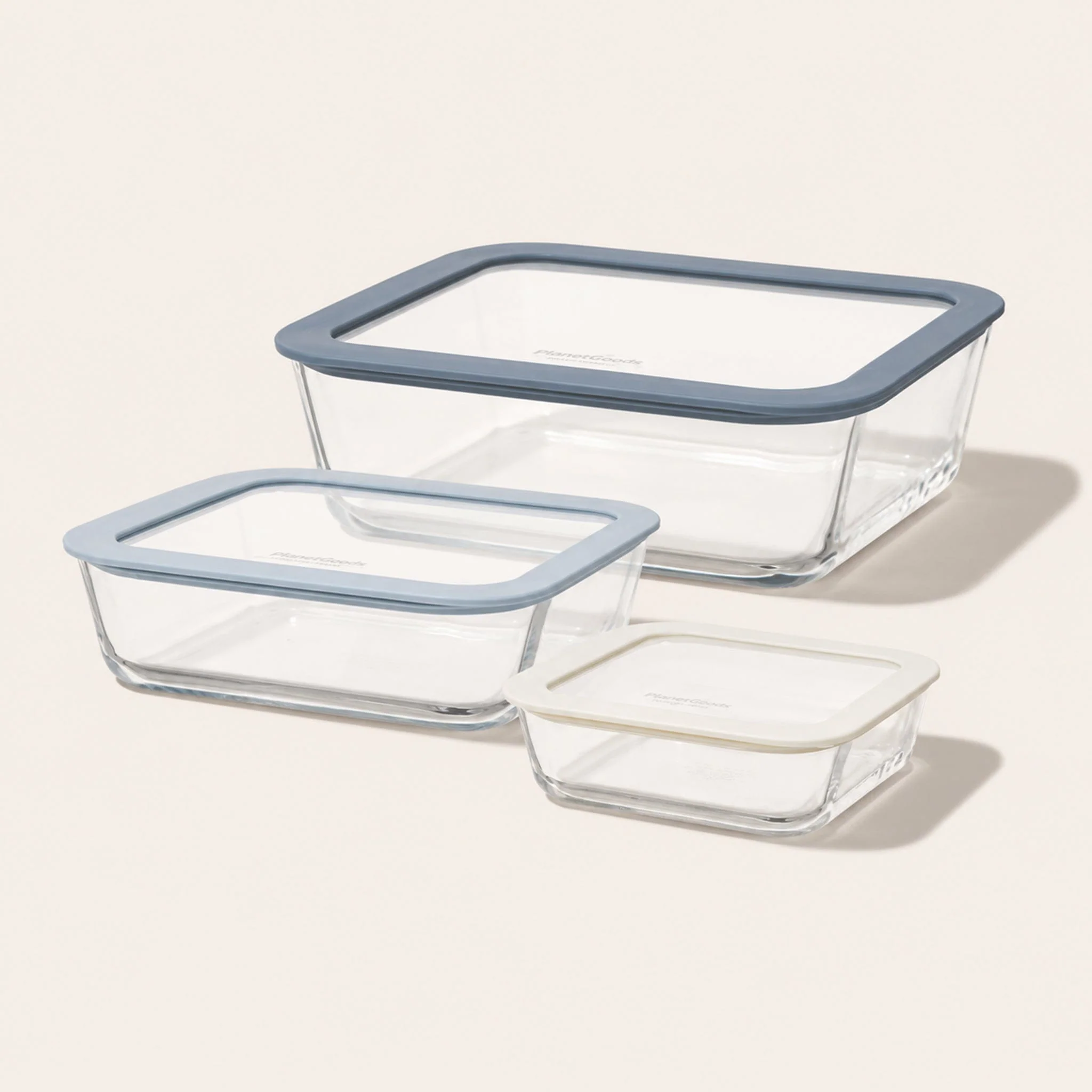 PlanetBox Square Glass Food Storage 6-Piece Set